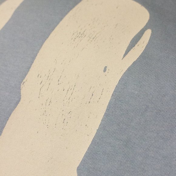 Moby Dick, the great white whale, SCREEN PRINTED, distressed/crackled design - Picture 4 of 5